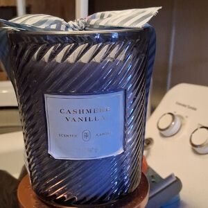 20OZ Scentsy Cashmere Vanilla Candle - Deep Blue